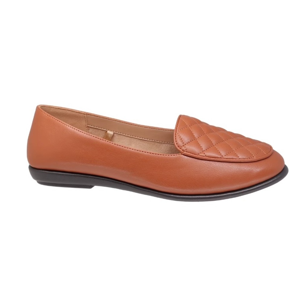 Aerosoles Women's‎ Briella Wide Width Quilted Slip On Ballet Flats Brown Size 10